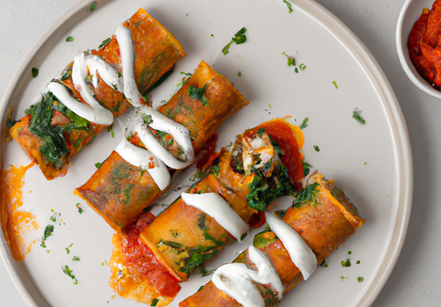 Lentil & Ricotta Manicotti