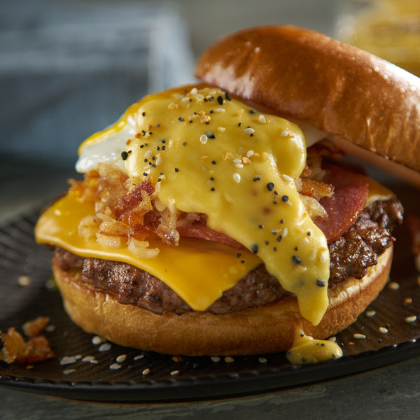 Breakfast Benedict Burger