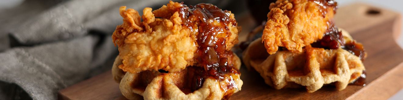 Chicken and Waffles with Red Eye Gravy