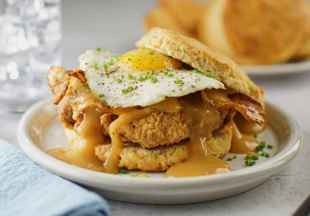 Chicken Fried Chicken Breakfast Sandwich