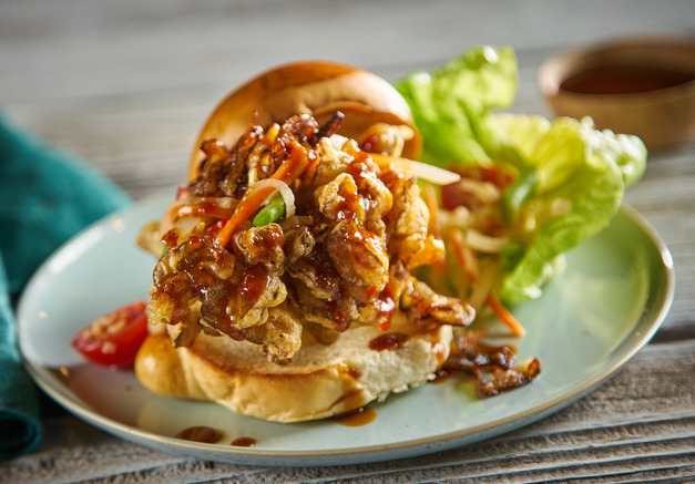 Thai Fried Hen of the Woods Mushroom Sandwich