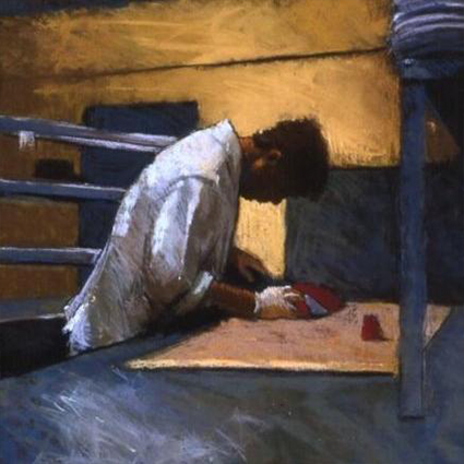 Oil Painting of Chef Michael Manno