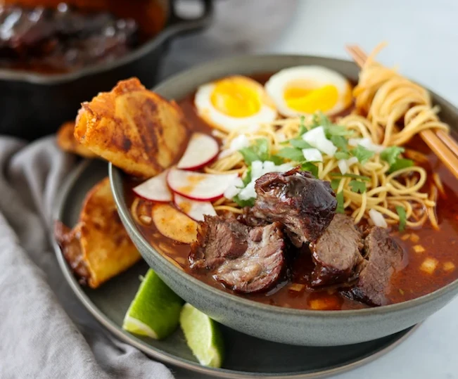 Birria Beef Ramen Featuring Custom Culinary® True Foundations® Birria Broth 