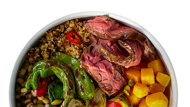 Steak and Vegetable Protein Bowl