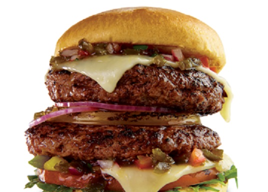 Custom Culinary Craft Toppings Stacked Burger