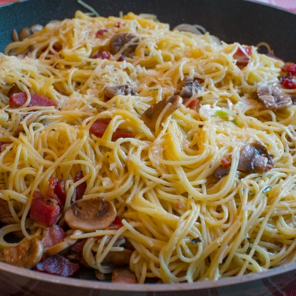 Angel Hair Pasta with Wild Mushrooms