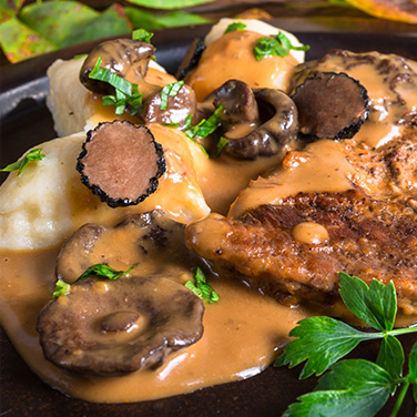 Marsala and Porcini Mushroom Flank Steak