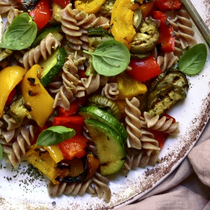 pasta with roasted vegetables