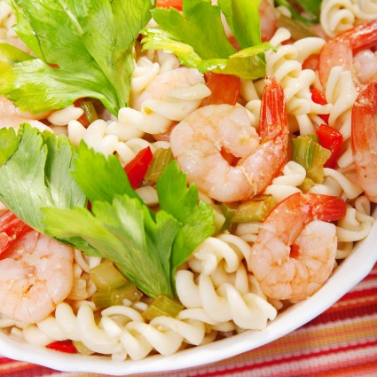 Shrimp & Pasta Salad with Lobster Vinaigrette