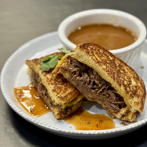 Birria Grilled Cheese Dipper
