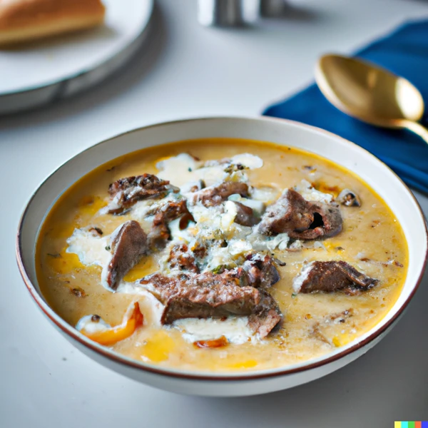 Philadelphia Steak and Cheese Soup