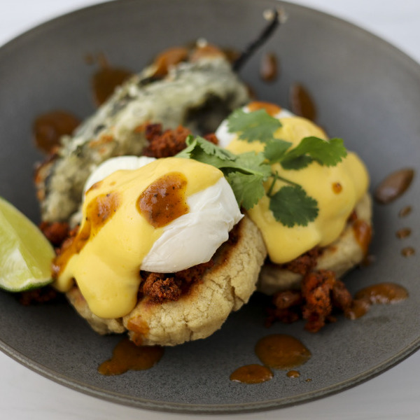 Chili Relleno Eggs Benedict