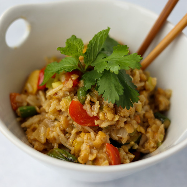 Coconut Curry Vegetable Fried Rice