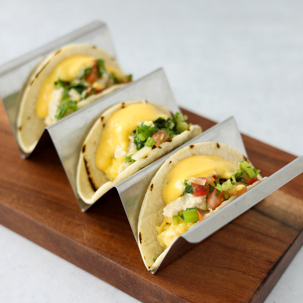 Egg Rangoon Breakfast Tacos