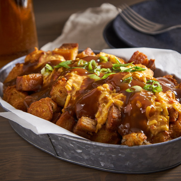 Smothered Pork Belly Tots