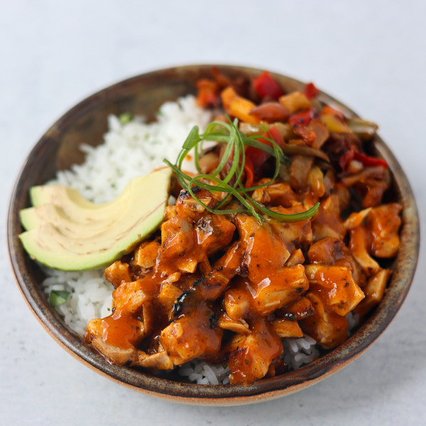Grilled Citrus Chili Chicken Rice Bowl