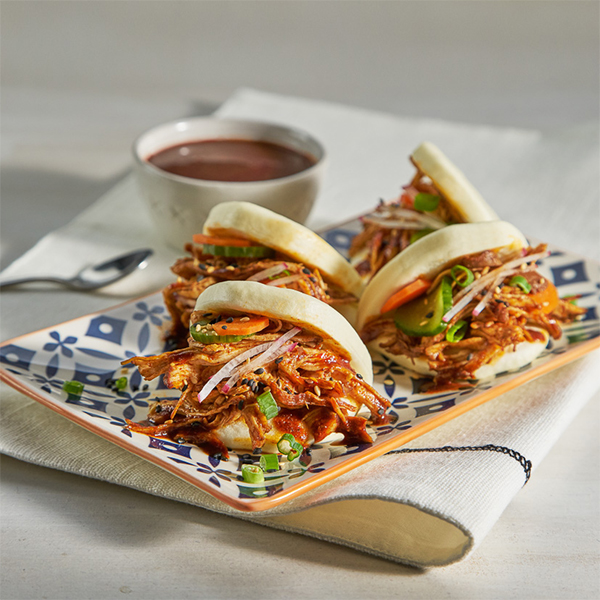 Mole Chicken Bao Sliders