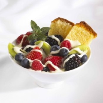 Fresh Fruit with Crème Anglaise Sauce