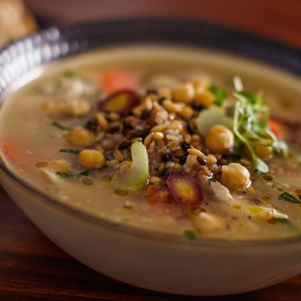 Hearty Chicken Soup with Ancient Grains