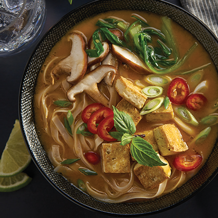 Tom Yum Veggie Noodle Soup