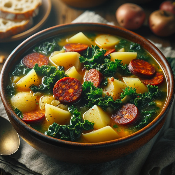 Portuguese Potato & Kale Soup