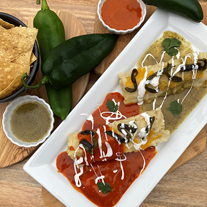 Green Chile and Cheese Tamales