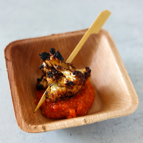 Roasted Cauliflower with Nut Free Romesco Sauce