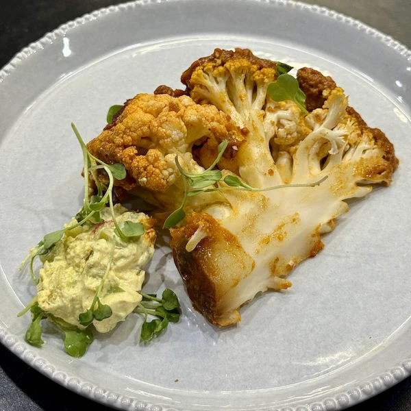 Whole Roasted Cauliflower with Tikka Masala Sauce