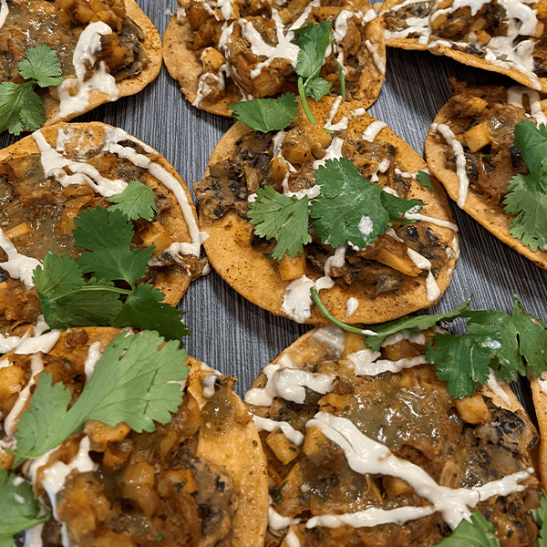 Jackfruit Sweet Potato Tostados