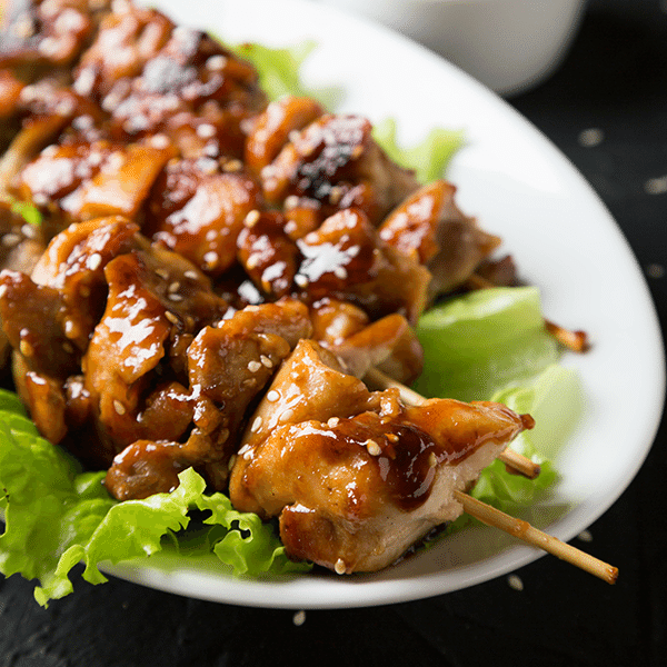 Korean BBQ Chicken Satay