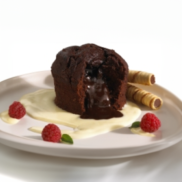 Lava Cake with Crème Anglaise