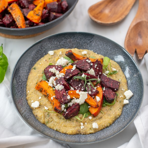 vegetables with polenta