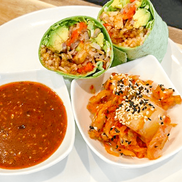 Korean-style BBQ Tempeh Wrap