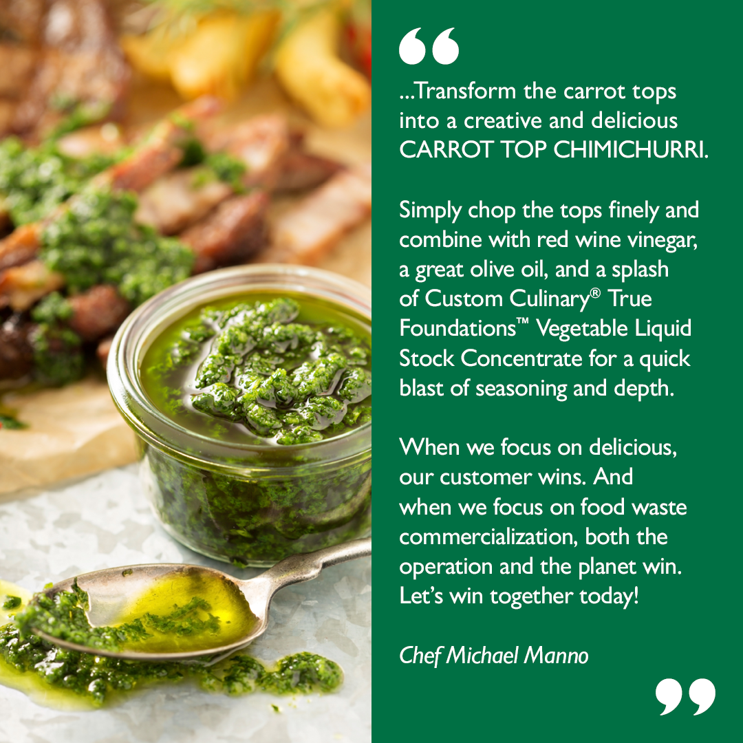 Transform Carrot Tops to Carrot Top Chimichurri