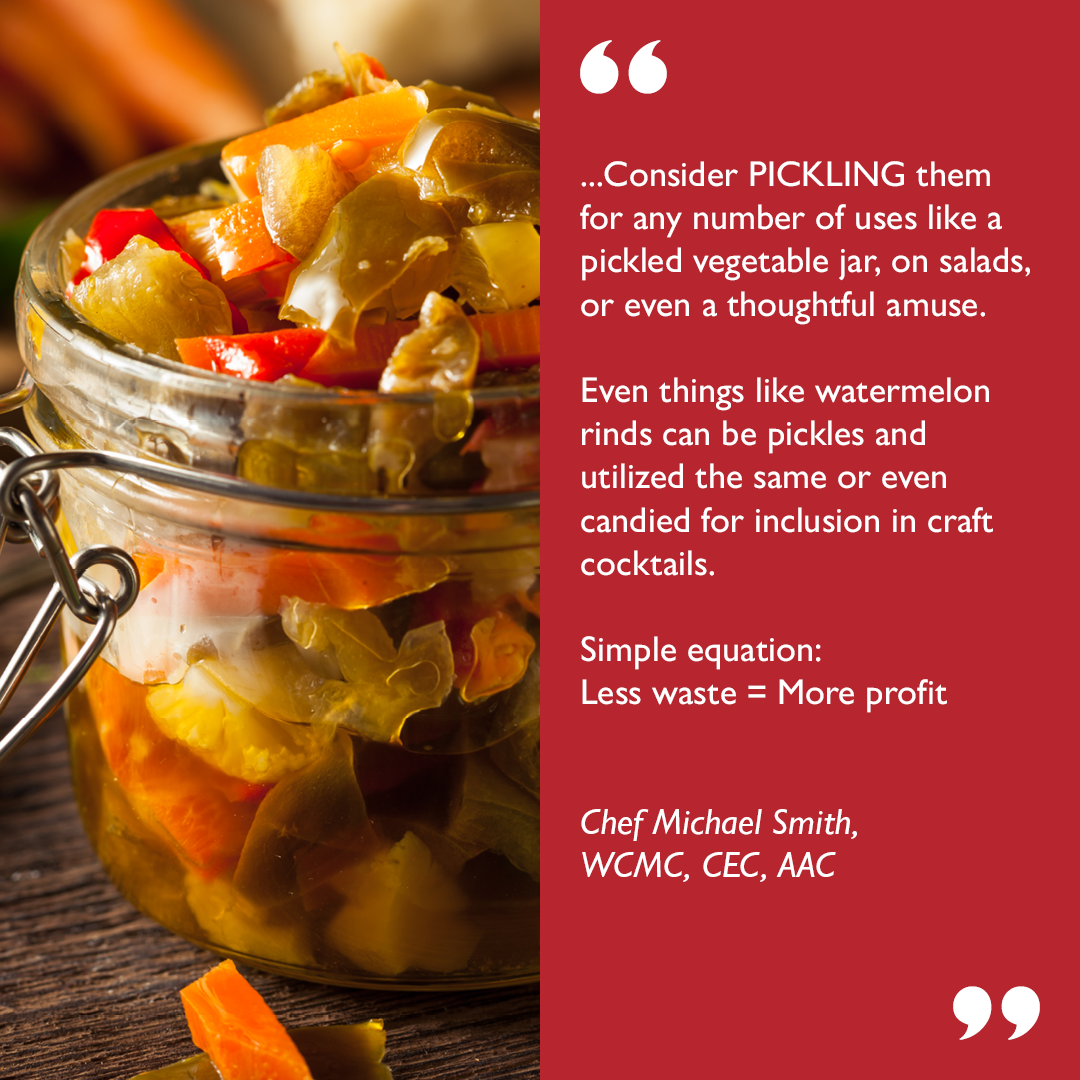 Consider Pickling Ingrdients to Prevent Food Waste