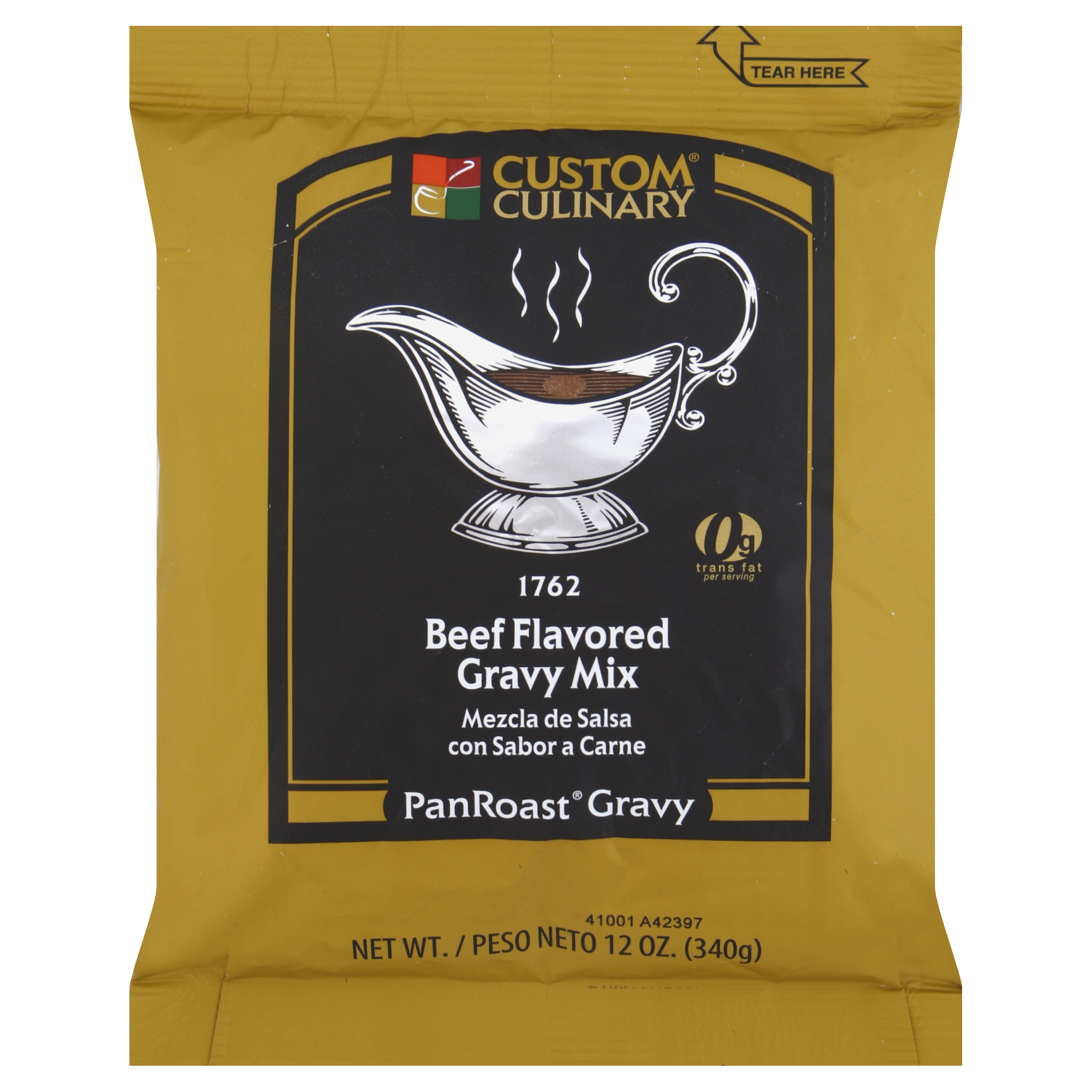 Custom Culinary 1762 PanRoast Beef Flavored Gravy Mix