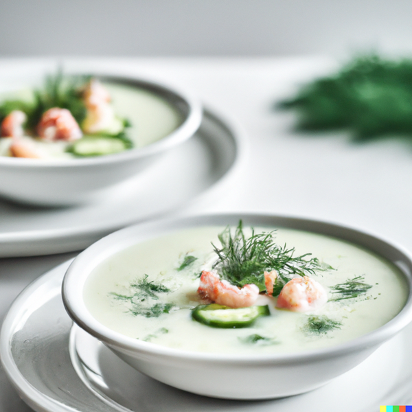 Chilled Shrimp and Cucumber Soup