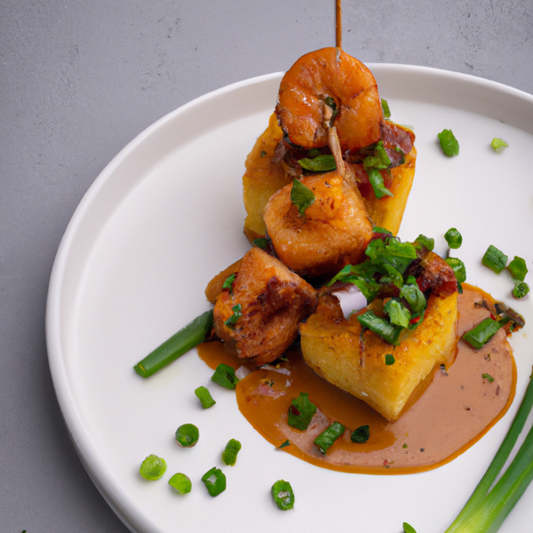 Shrimp and Grits Skewer