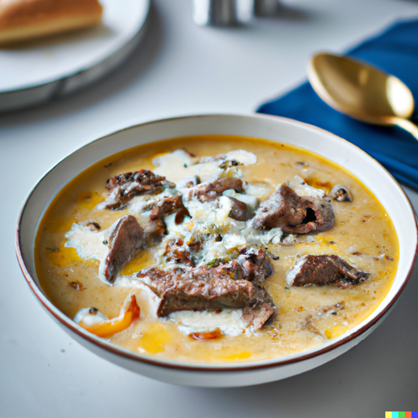 Philadelphia Steak and Cheese Soup