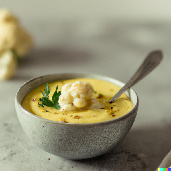 Curried Cream of Cauliflower Soup