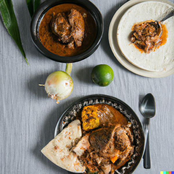 Mexican-style Braised Chicken (Mancha Manteles)